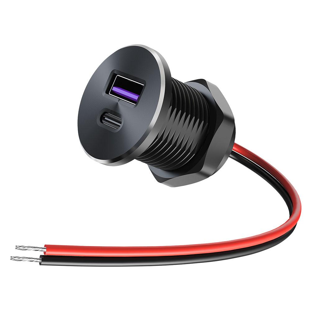 Phone Accessories Charger - ミニカーチャージャー デュアル急速充電 30W USB-C 18W USB-A