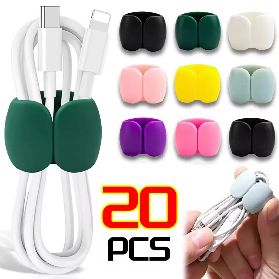 Phone Accessories Charger - 10/5/1個 多機能ケーブルオーガナイザー USBホルダー ケーブル管理クリップ コードキーパー ヘッドホン