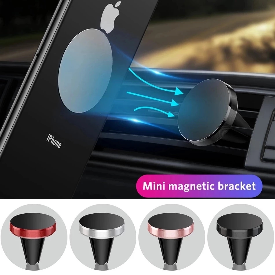 Phone Accessories And Gadget - 車載用マグネット式携帯電話ホルダー、iPhone 14、13、Samsung対応、車内エアコン吹き出し口取り付け型モバイル携帯電話ホルダースタンド