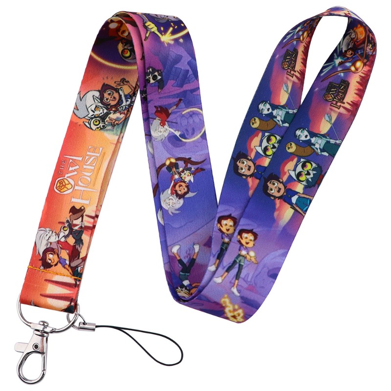 Phone Accessories Keychain - 漫画「The Owl House」シリーズ携帯電話ストラップファンタジー冒険アニメ創造性かわいい両面印刷ストラップキーホルダー