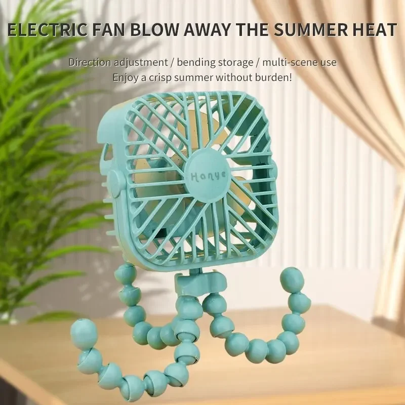 Phone Cooling Fan - VVOCCI 1PC ポータブルミニファン、LEDナイトライト付き、スタンド/吊り下げデザイン＆スマホホルダー – スタイリッシュで多機能な冷却ソリューション