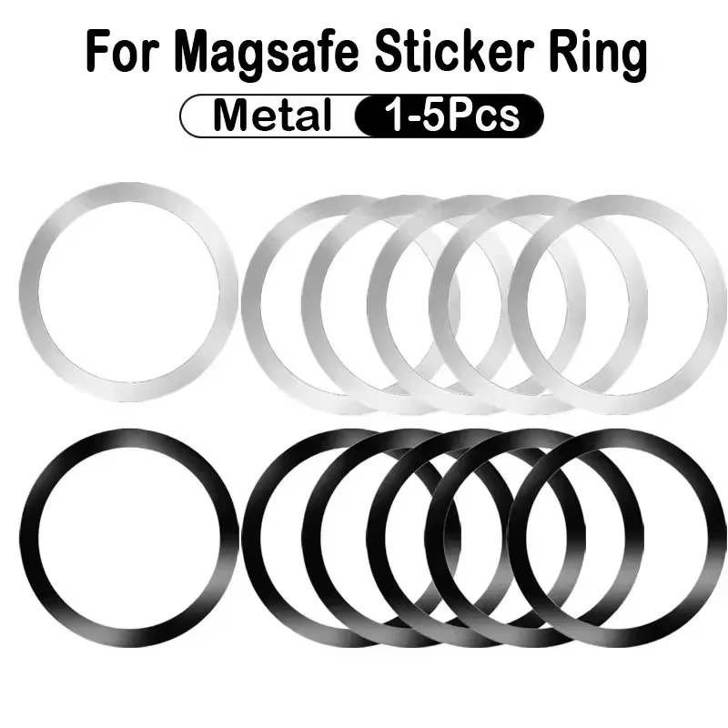 Phone Accessories Holder Car - ステンレス製ユニバーサル磁気金属プレートリング（MagSafeワイヤレス充電器用鉄板ステッカーマグネット車載電話ホルダー）