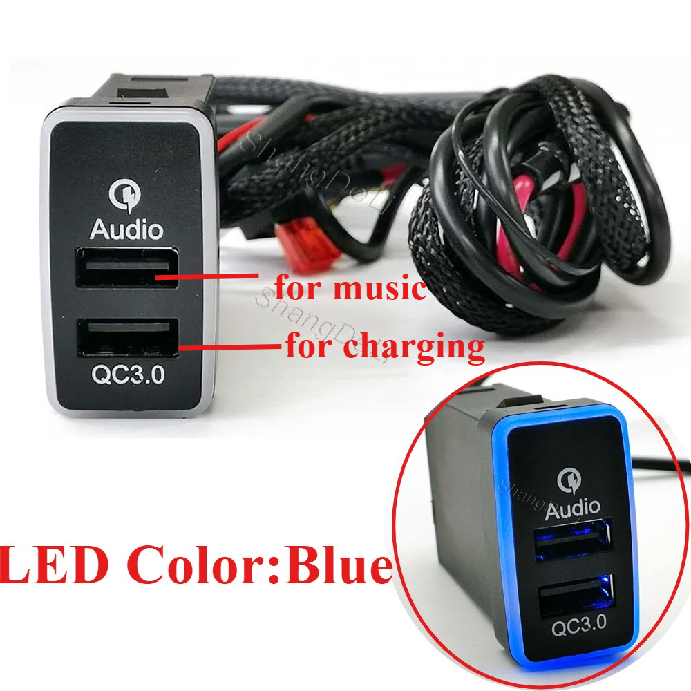 Phone Accessories Charger - 12 V/24 V トヨタ FJ クルーザー車のデュアル電話充電器ソケット