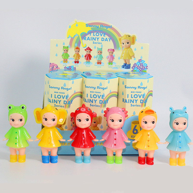 Phone Accessories Sonny Angel - エンジェルレインディーデイシリーズ ブラインドボックス アニメミニアクションフィギュア、かわいい人形フィギュア、コレクタブル、誕生日プレゼント、クリスマスおもちゃ