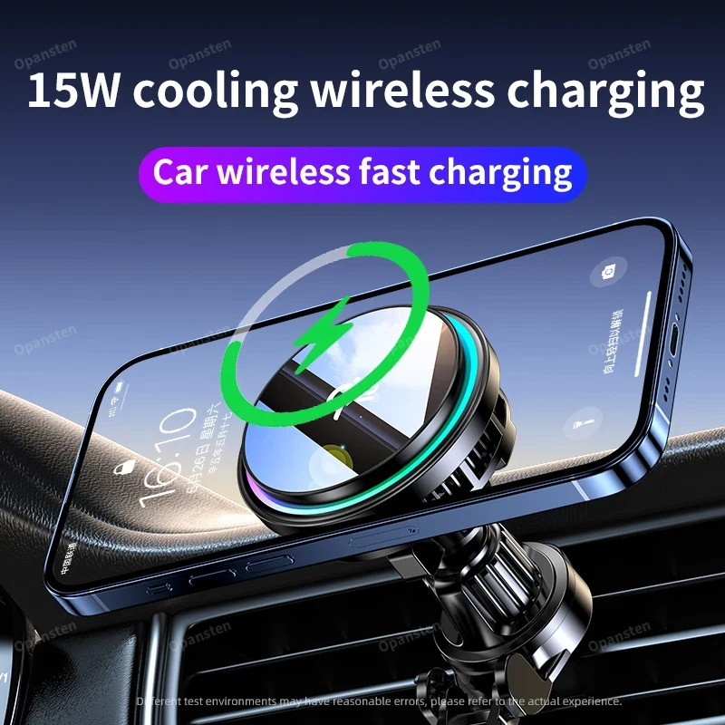 QI2 氷冷却強化ガラス RGB 磁気ワイヤレス車の充電器急 - Phone Cooling Fan のレビューと価格
