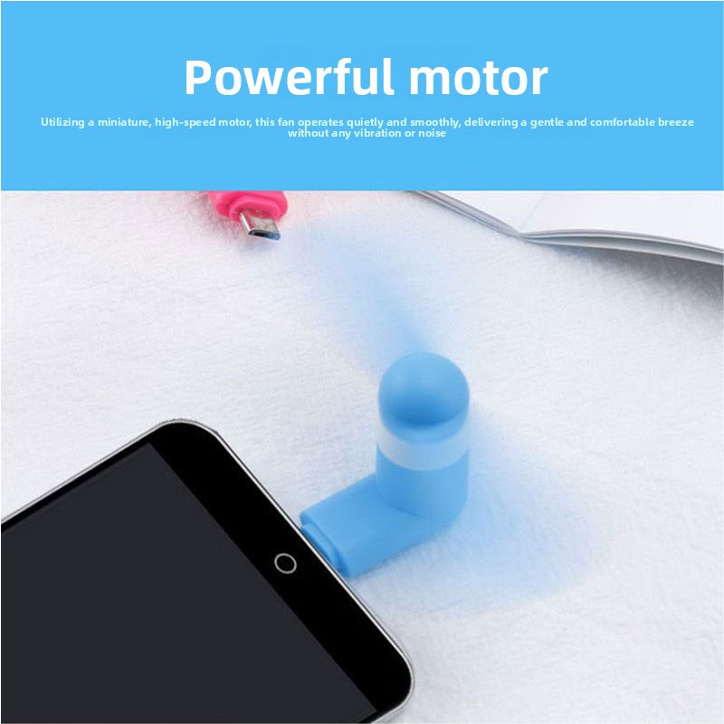 タイプCミニ携帯扇風機、ポータブルポケットファン強風超静音U - Phone Cooling Fan のレビューと価格