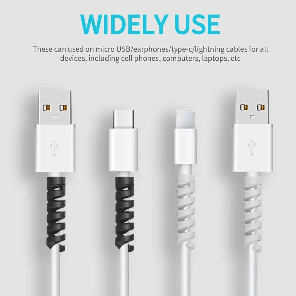 6/20個入り ケーブルプロテクター シリコン製 充電ケーブ - Phone Accessories Charger のレビューと価格