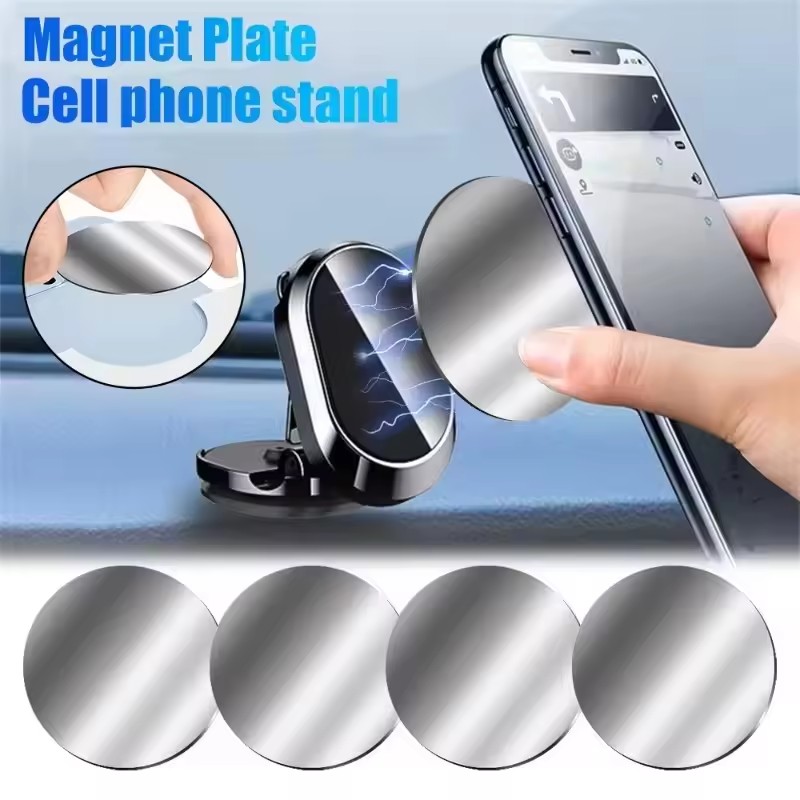 1/50個入り 磁気金属プレート 磁気式車載携帯電話ホルダー - Phone Accessories Holder Car のレビューと価格