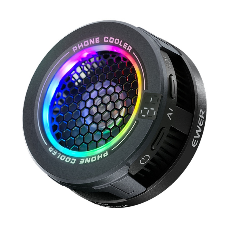 磁気電話クーラー 低ノイズ USB 冷却ファン RGB ライ - Phone Cooling Fan のレビューと価格