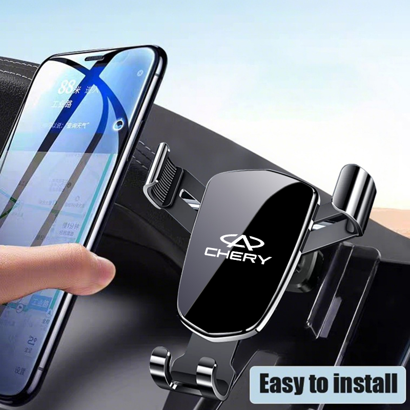 車載用重力式スマートフォンホルダー、金属製GPSマウント、C - Qq Phone Accessories のレビューと価格