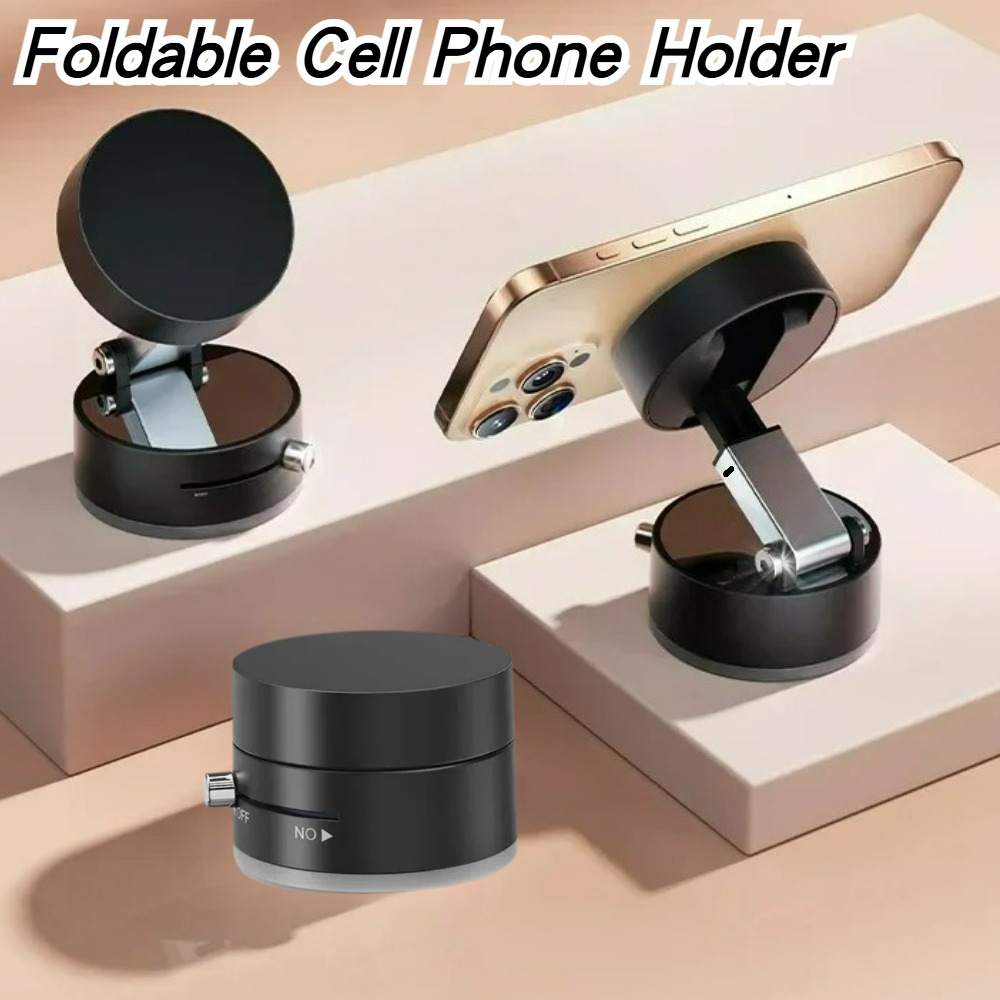 高性能磁気真空ホルダー折りたたみ式ユニバーサル電話スタンド車 - Phone Accessories And Gadget のレビューと価格