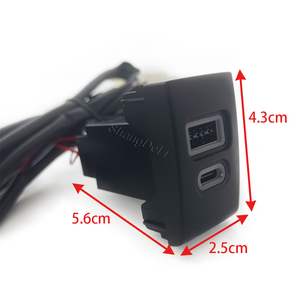 1PC 車の充電器ソケット QC3.0 デュアル PD タイ - Phone Accessories Charger のレビューと価格