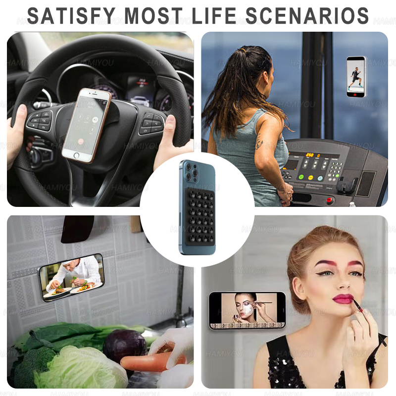 1個入り粘着式スマホグリップシリコン吸盤パッド オクトバディ - Octobuddy Phone Accessories のレビューと価格