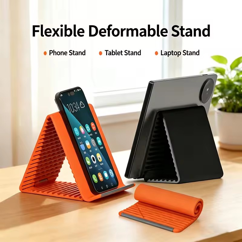 携帯用シリコン製携帯電話ホルダー、自由に曲げられるフレキシブ - Phone Accessories And Gadget のレビューと価格