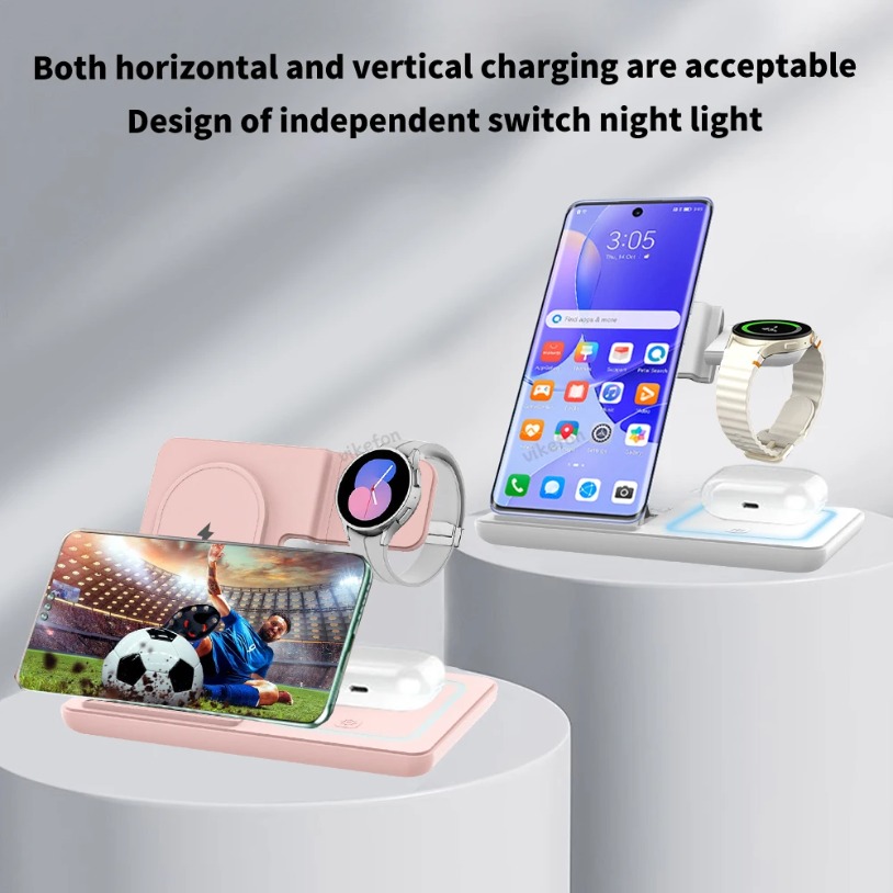 3 in 1 折りたたみ式ワイヤレス充電器デスクスタンド S - Phone Cooling Fan のレビューと価格