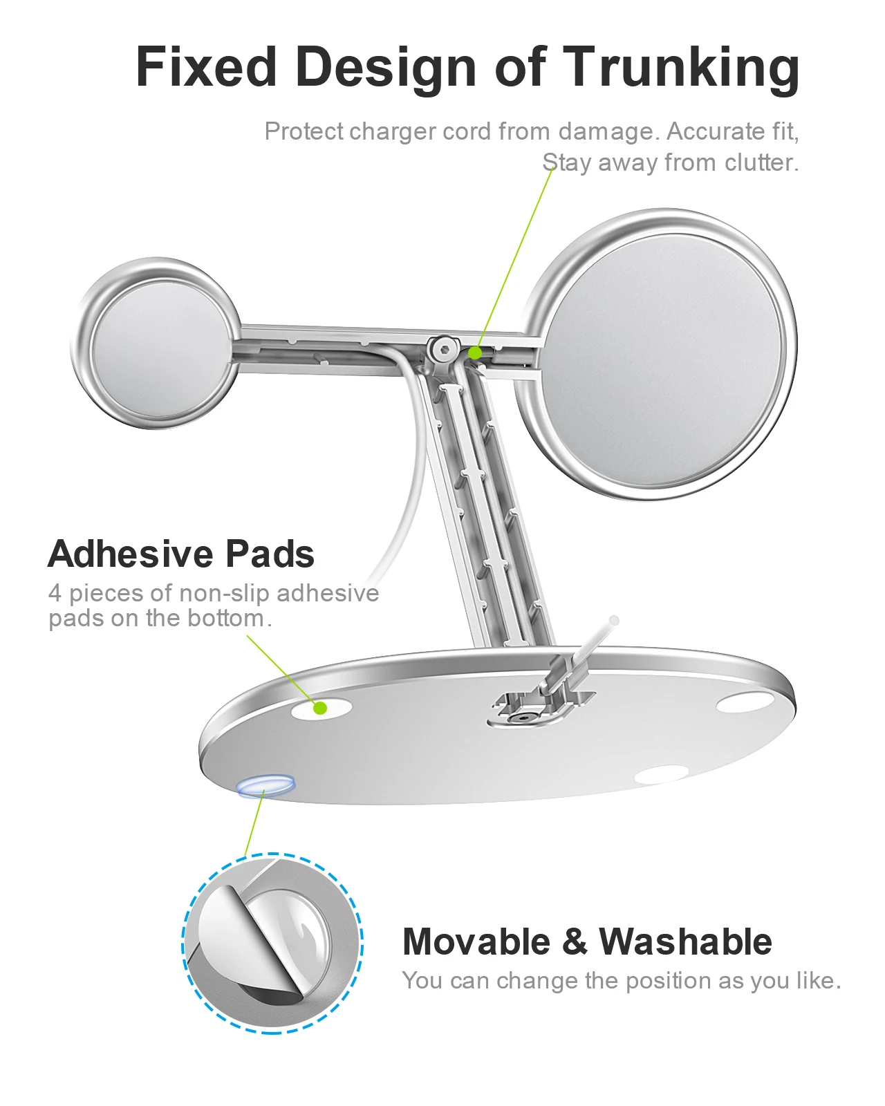 EWA 2-in-1 デスクトップフォンスタンド デスクホル - Phone Accessories Charger のレビューと価格