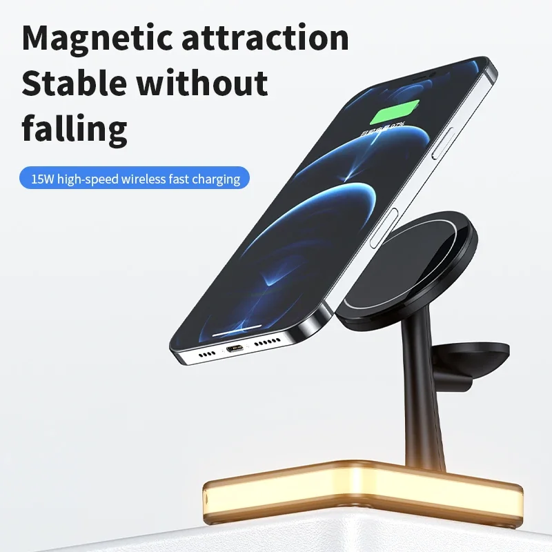 3 in 1 ワイヤレス磁気急速充電スタンド iPhone  - Phone Cooling Fan のレビューと価格