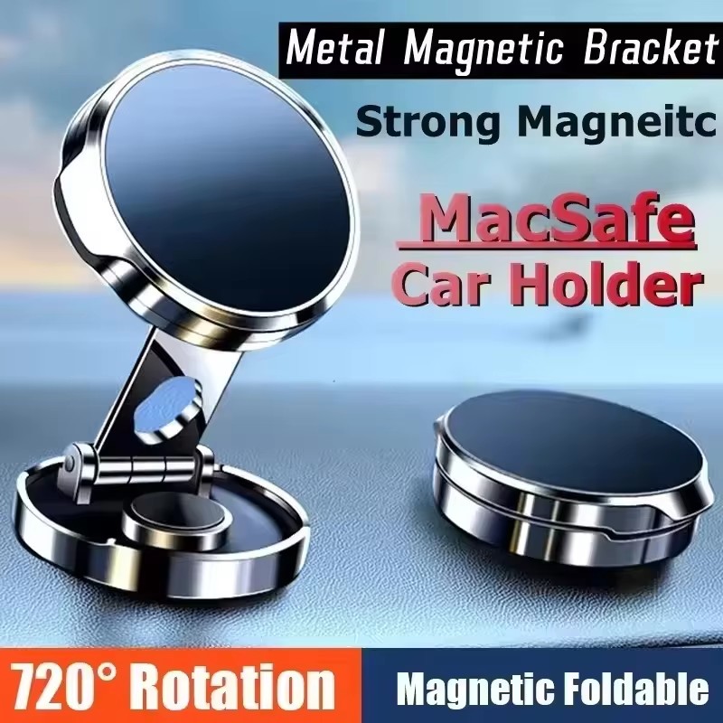 丸型折りたたみ式マグネットカーホルダー 360度回転式携帯電 - Phone Accessories And Gadget のレビューと価格