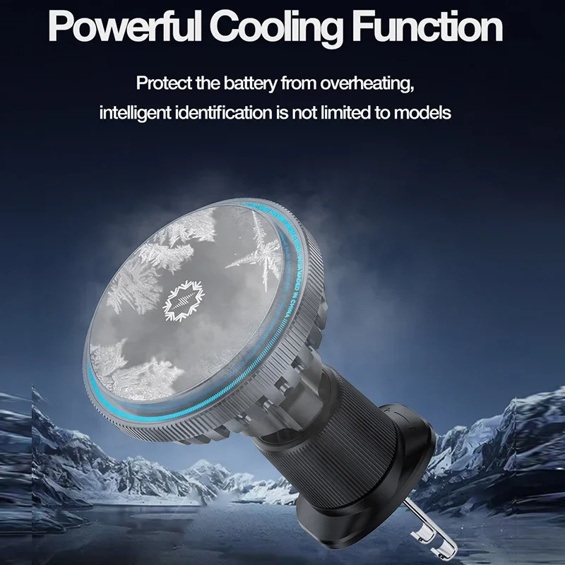 冷却機能付きマグネット式車載ワイヤレス充電器 エアコン吹き出 - Phone Cooling Fan のレビューと価格