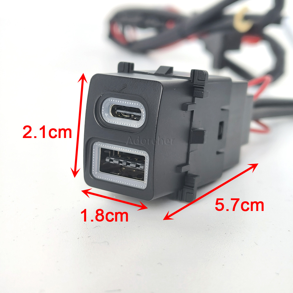 改造車用USB QC3.0 Type-C PDソケット電話充 - Phone Accessories Charger のレビューと価格