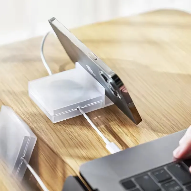 ポータブル透明ケーブルオーガナイザー コード管理 USBケー - Phone Accessories Charger のレビューと価格
