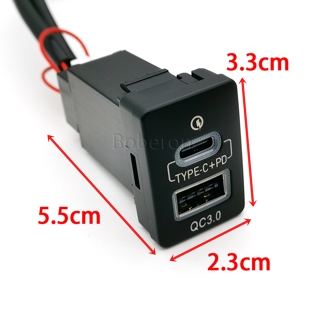 ブルーLED QC3.0 USBカーデュアルチャージャー タ - Phone Accessories Charger のレビューと価格